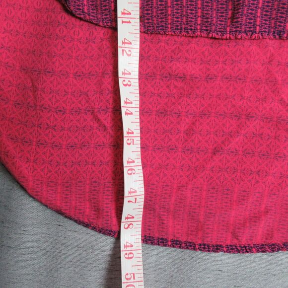 ANA Dress Womens Size XL Pink Sleeveless Geometric Boho Shift Midi Lounge Casual - Picture 6 of 10